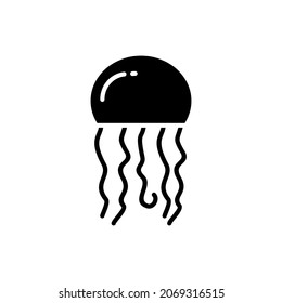jellyfish icon, vector illustration eps 10.