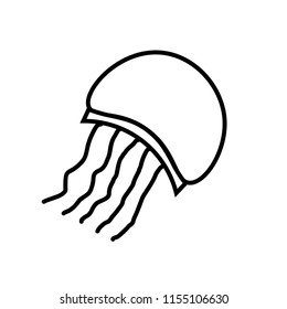 jellyfish icon  vector illustration on white background