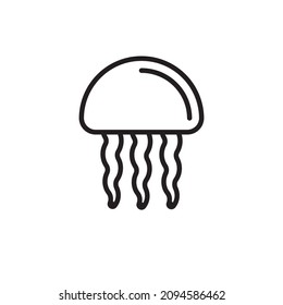 JELLYFISH icon in vector. Logotype