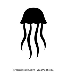 Jellyfish icon vector. Sea life illustration sign. Ocean symbol or logo.