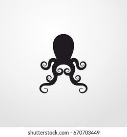 jellyfish icon. vector sign symbol on white background