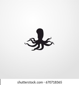 jellyfish icon. vector sign symbol on white background