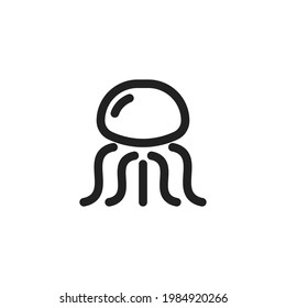  jellyfish icon vector symbol illustration. Modern simple vector icon for your design. jellyfish icon vector