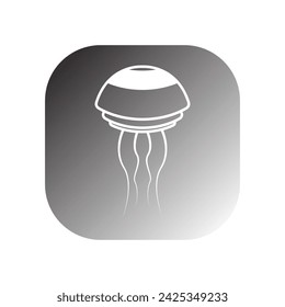 jellyfish icon vector template illustration logo design