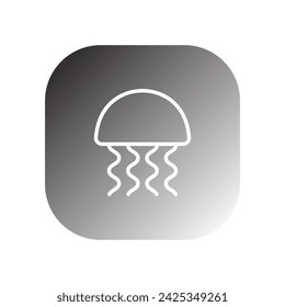 jellyfish icon vector template illustration logo design