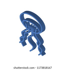 Jellyfish isometric left top view 3D icon