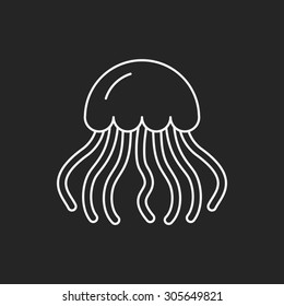 jellyfish line icon