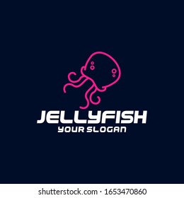 Vektorillustration-Stock für Quallen-Logo-Design