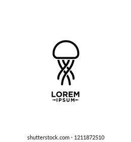 jellyfish logo icon designs vector