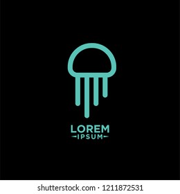 jellyfish logo icon designs vector