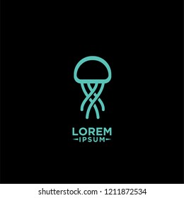 jellyfish logo icon designs vector