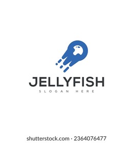 jellyfish logo icon vector isolated