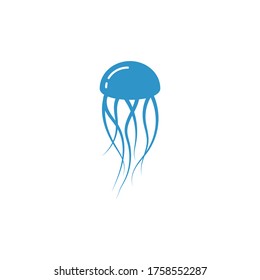 Jellyfish logo illustration vector design