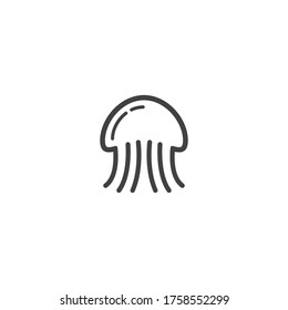 Jellyfish logo illustration vector design