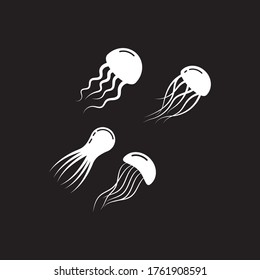 Jellyfish logo illustration vector design