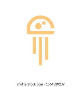 Jellyfish Logo Symbol and Template Design Vector, Emblem, Design Concept, Creative Symbol. jellyfish icon.