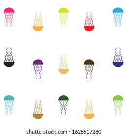 Jellyfish logo template vector icon design