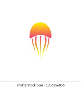 jellyfish logo vector icon templet