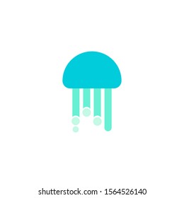 jellyfish logo vector illustration. jellyfish symbol icon.