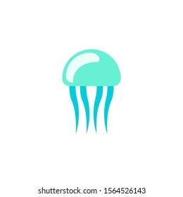 jellyfish logo vector illustration. jellyfish symbol icon.