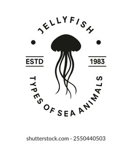 jellyfish logo vector template illustration design