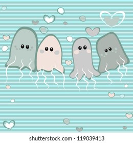 Jellyfish in love