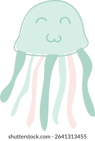 Jellyfish minimal style - Ocean World Set