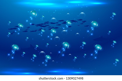 jellyfish in the ocean