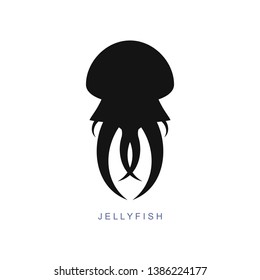 Jellyfish octopus fish medusa predator sea animal icon sign logo Modern design Fashion print for clothes apparel greeting invitation card picture banner poster flyer websites Vector Illustration