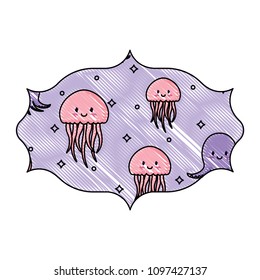 jellyfish and octopus pattern