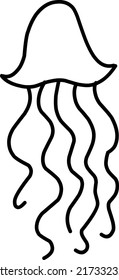 jellyfish on a white background