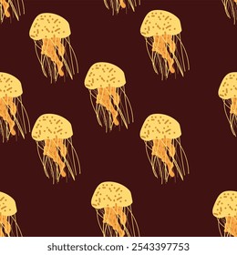 jellyfish pattern design. pattern design. seamless pattern