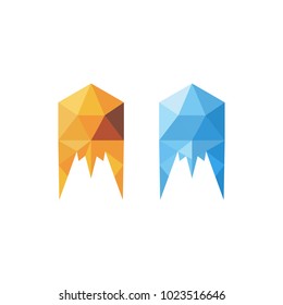 Jellyfish Polygon Modern Design