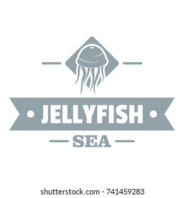 Jellyfish sea logo. Simple illustration of jellyfish sea vector logo for web