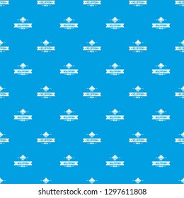 Jellyfish sea pattern vector seamless blue repeat for any use