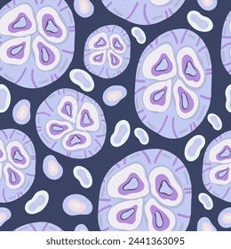 Jellyfish seamless pattern dark background seamless pattern