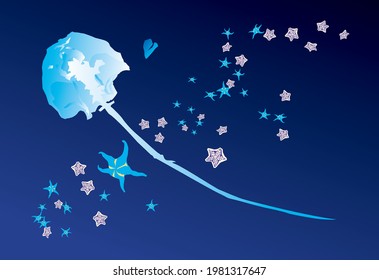Jellyfish and Starfish in The Deep Sea