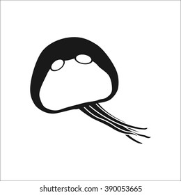 Jellyfish  symbol simple icon on white background
