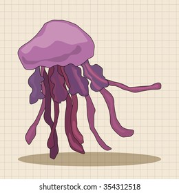 jellyfish theme elements vector,eps