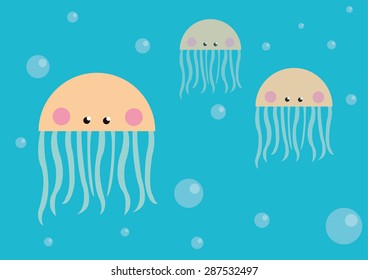 Jellyfish vector