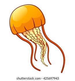 Jellyfish, vector art and illustration