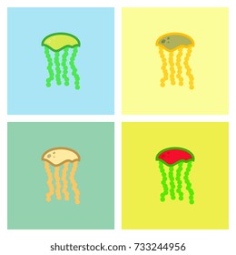 Jellyfish vector collection