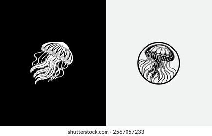 Jellyfish vector design on white background