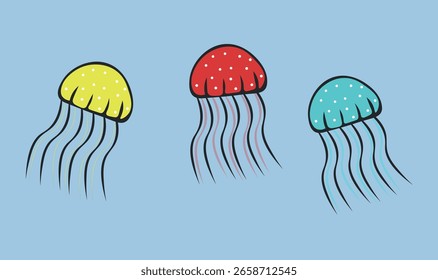 Projeto de vetor de águas-vivas para uso.