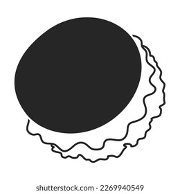 Jellyfish vector icon. Black vector icon isolated on white background jellyfish.