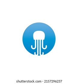 jellyfish vector icon illustration simple design.