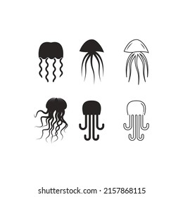 jellyfish vector icon illustration simple design.