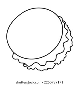 Jellyfish vector icon.Outline vector icon isolated on white background jellyfish.