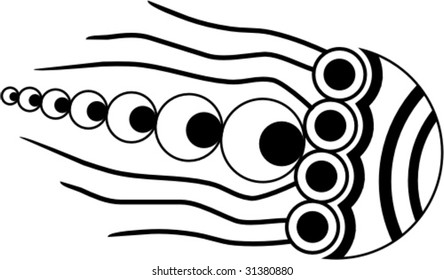 jellyfish, vector illustration