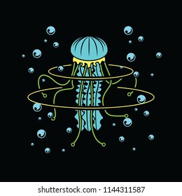 Jellyfish Vector Illustration Eps.10